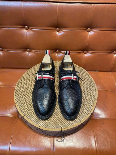 THOM BROWNE GROSGRAIN STRAP LONGWING BROGUE 8US