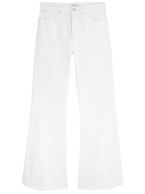 FRAME Frame The Lax Distressed Flared-leg Jeans
