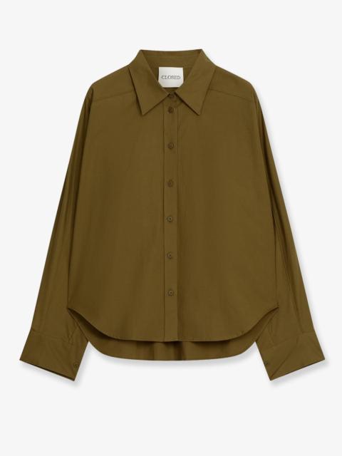 CLOSED Closed Recycled Cotton Shirt Green Women