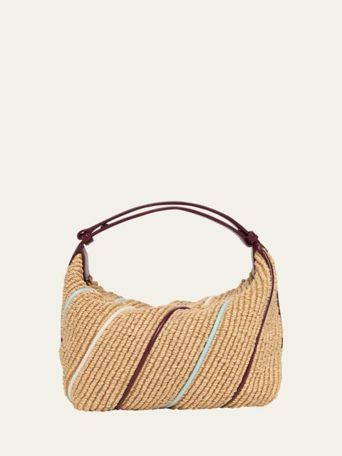 Bottega Veneta Wallace Mini Striped Shoulder Bag