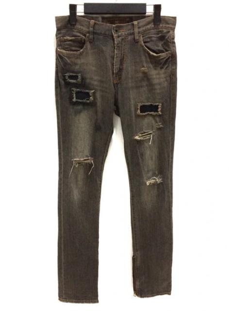 Other Designers Distressed Denim - Japanese Brand GOA Distressed Rock Style Denim Pant