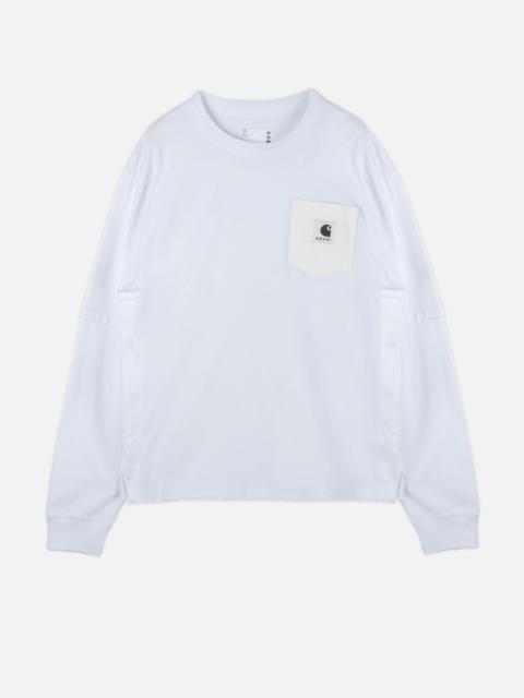 sacai Sacai Men Long Sleeved T-Shirt Sacai X Carhartt Wip