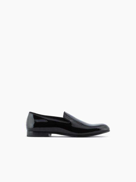 GIORGIO ARMANI Patent leather loafers
