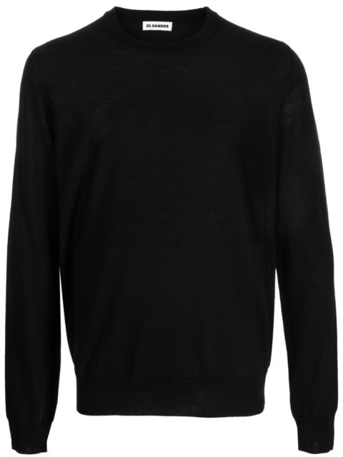 Jil Sander crew neck virgin wool jumper