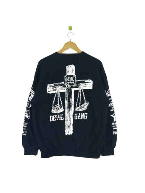 Other Designers Japanese Brand - Rare! NOS/Deadstock Devil Gang Crewneck