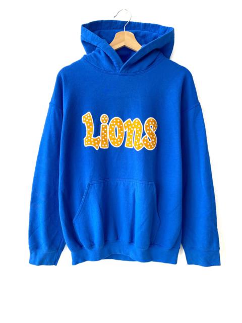 Other Designers Vintage - Vintage Lions Embroidered Spellout Logo Pullover Hoodies
