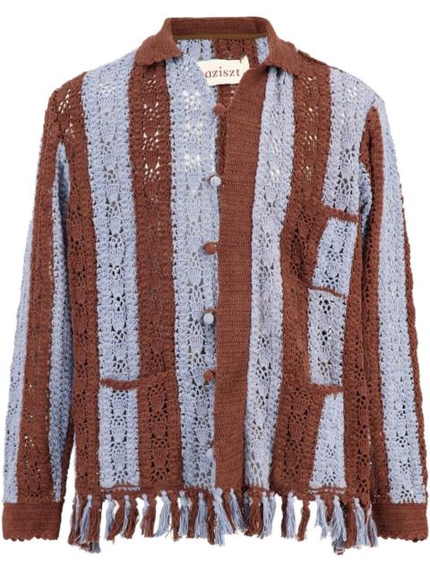 baziszt crochet-knit shirt