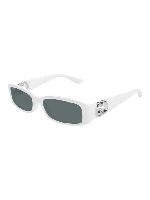 GUCCI Gucci Grey Rectangular Ladies Sunglasses GG1661S 003 54