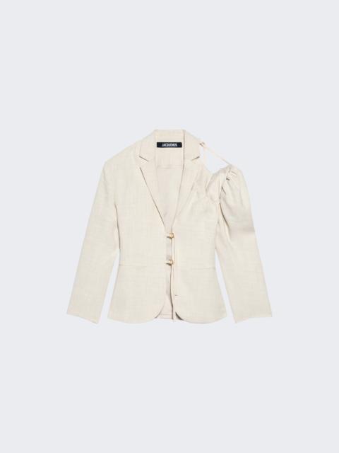JACQUEMUS La Veste Galliga Blazer Off White