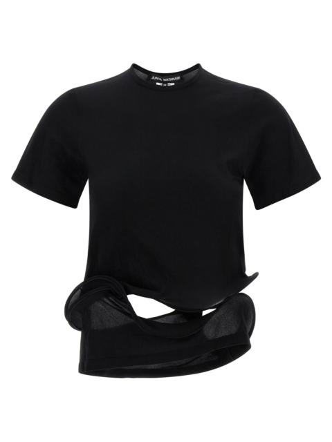 Junya Watanabe Junya Watanabe Women Sculptural Background T-Shirt