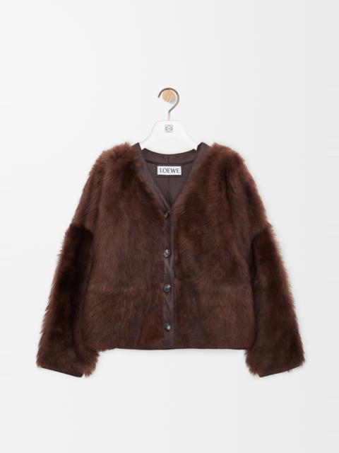 Loewe Cardigan in shearling