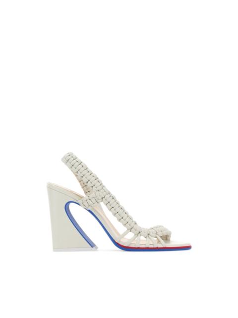 FENDI FENDI Arco White Sandals New & Authentic (Women's size:7;)