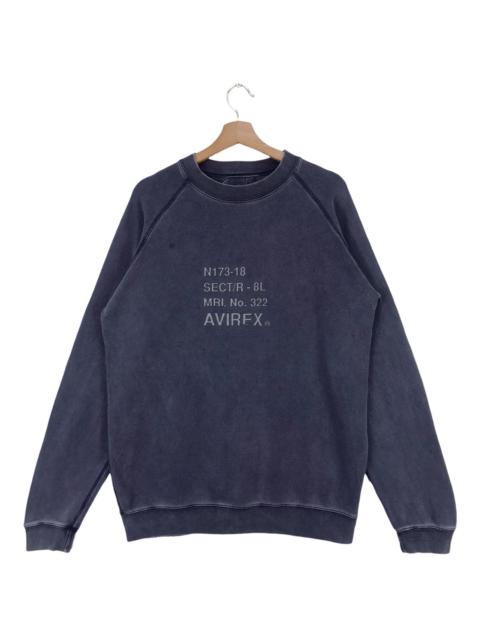 Other Designers Military - Vintage Avirex Sweatshirts Black Stone Wash Crewneck