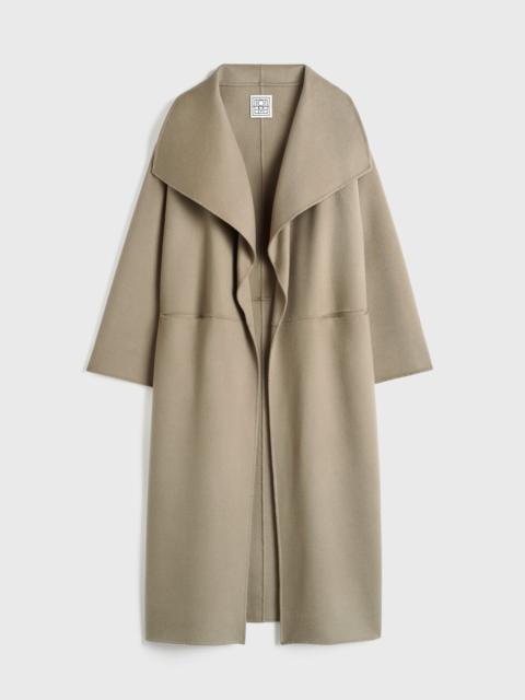 TOTEME Signature wool cashmere coat truffle