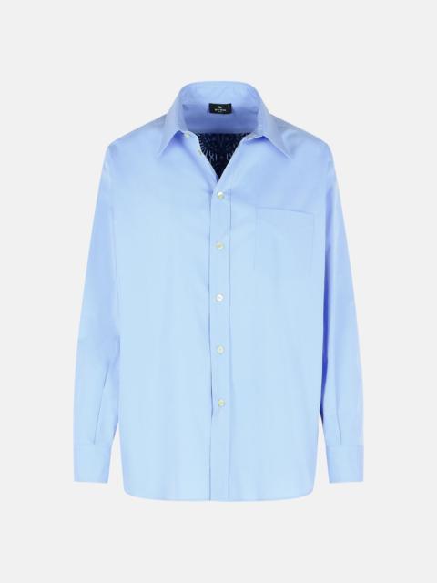 Etro BLUE COTTON SHIRT