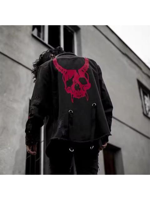 Streetwear - Motorcycle Dark Wear Denim Jacket