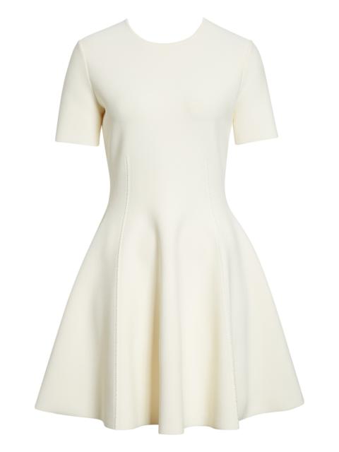 Alexander McQueen McQueen Fit & Flare Minidress in White at Nordstrom