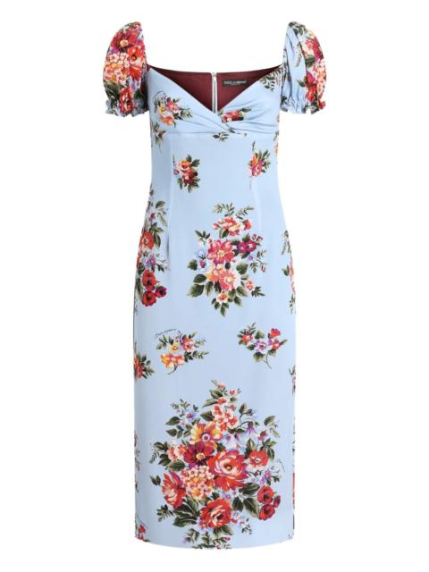 Dolce & Gabbana Dolce & Gabbana Women Flower Print Silk Dress