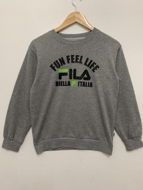 Other Designers Fila Spellout Sweatshirt Grey Small