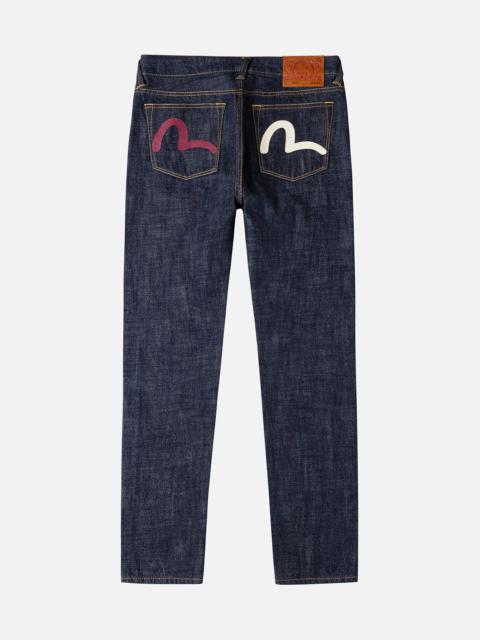 EVISU Seagull Print and Pockets Carrot Fit Jeans #2017