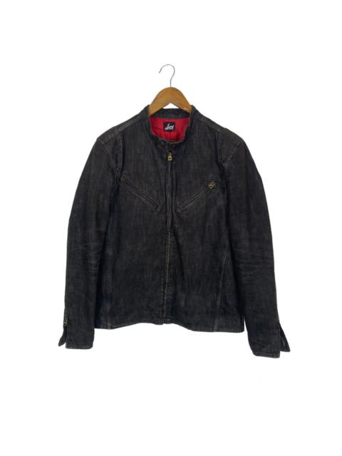 Other Designers Vintage - ✨DELETE TODAY✨Redear denim biker style jacket