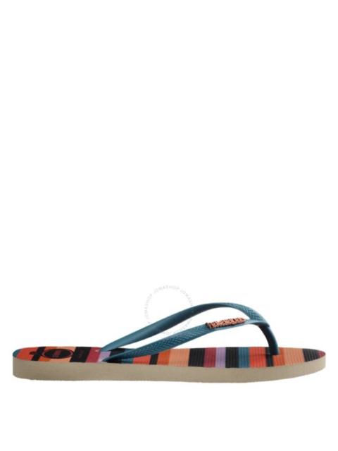 Other Designers Havaianas Slim Patchwork Stripe Flip Flops