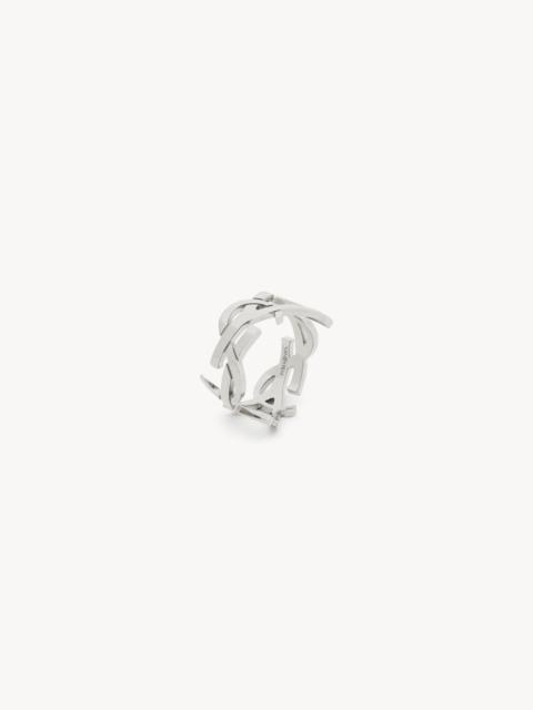 SAINT LAURENT CASSANDRE RING IN METAL