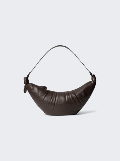 Lemaire Western Studs Large Croissant Bag Dark Chocolate