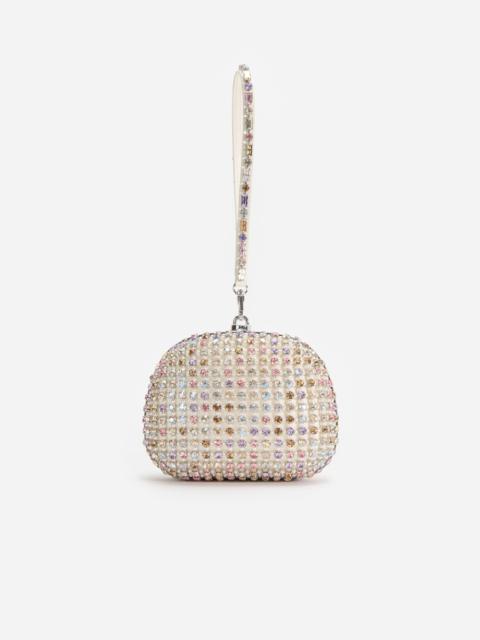 self-portrait Multi Crystal Top Handle Clutch Bag
