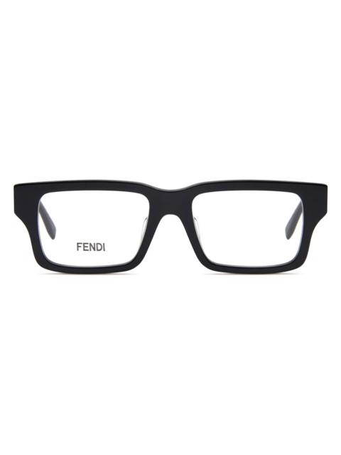 FENDI Fendi Demo Rectangular Men's Eyeglasses FE50114F 001 53