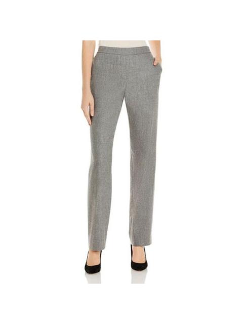 Lafayette 148 New York - LAFAYETTE 148 Wo Fulton Virgin Wool-Blend Pants Nickel Melange XL NWT