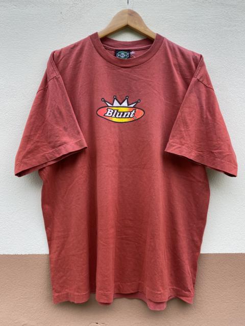 Other Designers Vintage - Vintage Blunt Skateboards Graphic Black Decker Hiphop Shirt