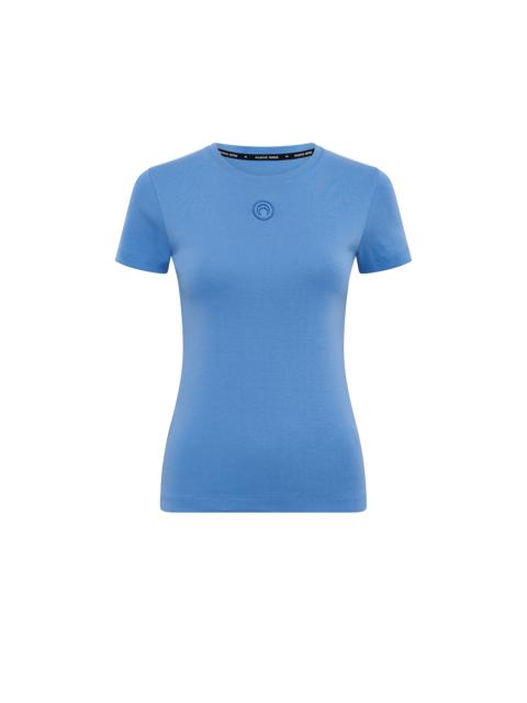 Marine Serre Moon Logo Ribbed Jersey Baby Fit T-Shirt