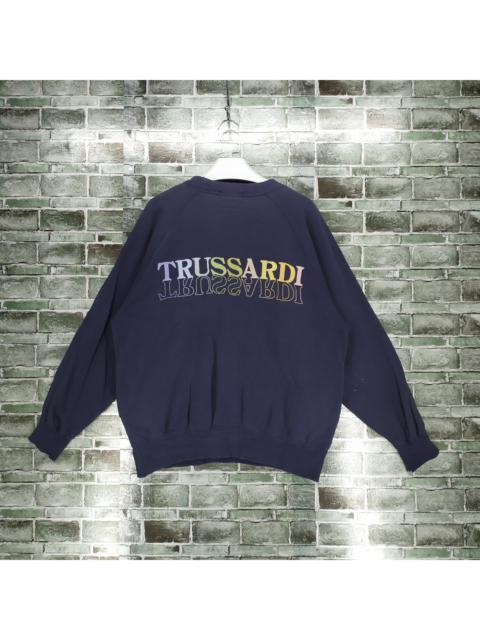Other Designers Vintage - Trussardi Embroidery Colorful Big Logo Sweatshirts #602-23