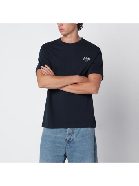A.P.C. A.P.C. Rue Madame T-Shirt In Navy Blue Cotton Men