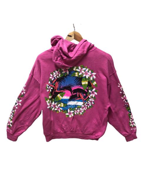 Other Designers Ocean Pacific - Pacific ocean floral multicolour hawaian hoodie