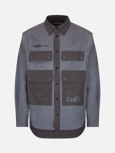 EVISU Seagull Print Multi Pocket Shirt