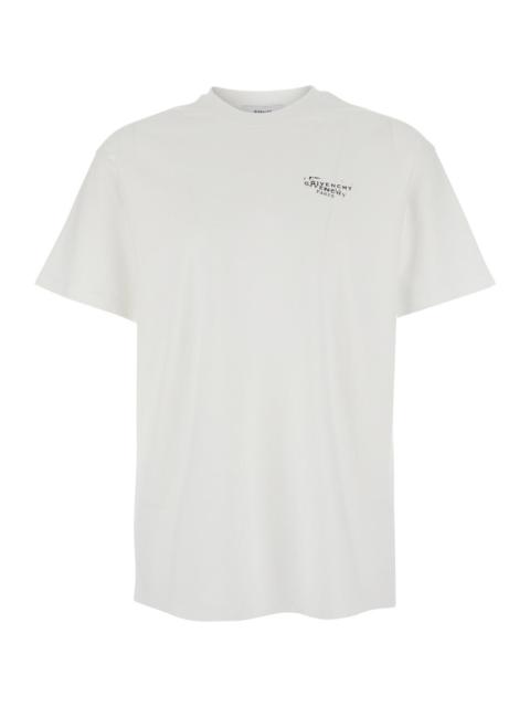 Givenchy Givenchy Men White Crew Neck T-Shirt With Logo On Front And Back In Cotton Man