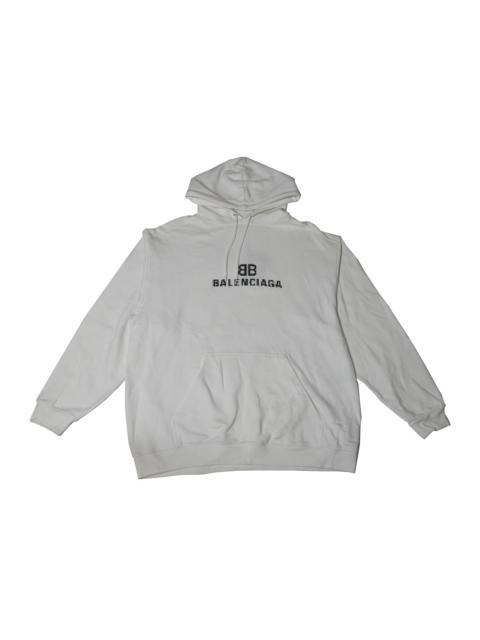 Other Designers Balenciaga BB Pixel Hoodie White