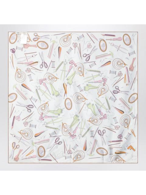 FENDI Fendi Light Blue Silk Foulard Women