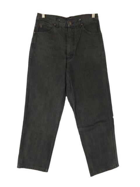 Comme Des Garçons Vintage 80s Classic Cut Black Faded Wash Jeans