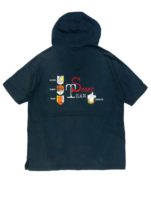 Other Designers Designer - RARE! VTG JC DE CASTELBAJAC "SPORT TEAM" HOODIE TSHIRT