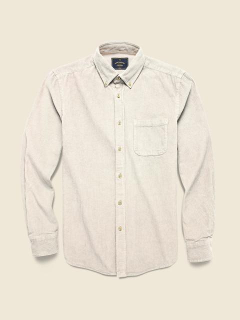 Portuguese Flannel Corduroy Lobo Shirt - Ecru