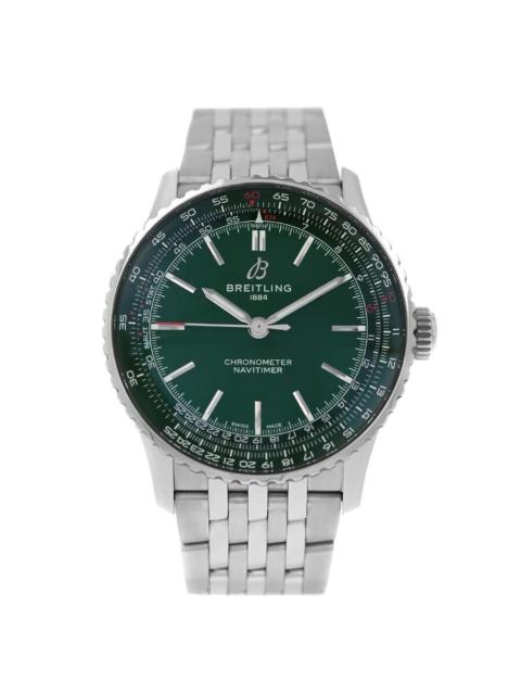 BREITLING Pre-owned Breitling Navitimer Automatic Green Dial Men's Watch A17329