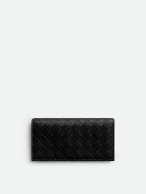 Bottega Veneta Intrecciato Long Wallet With Coin Purse