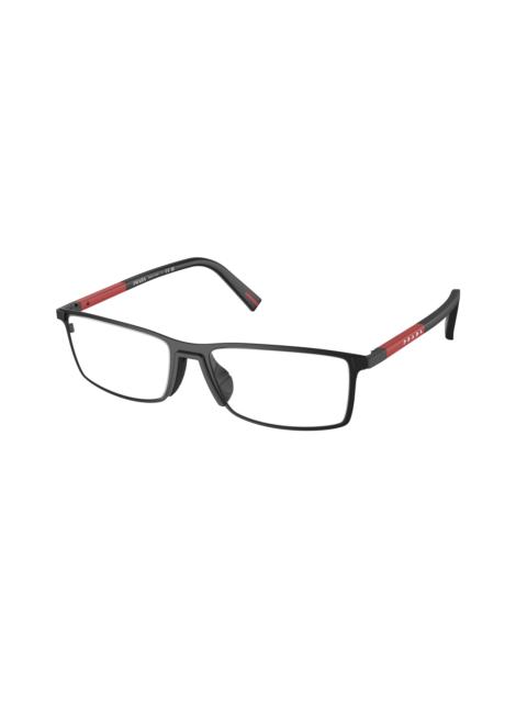 Prada Prada Linea Rossa Demo Rectangular Men's Eyeglasses PS 53QV 1BO1O1 55