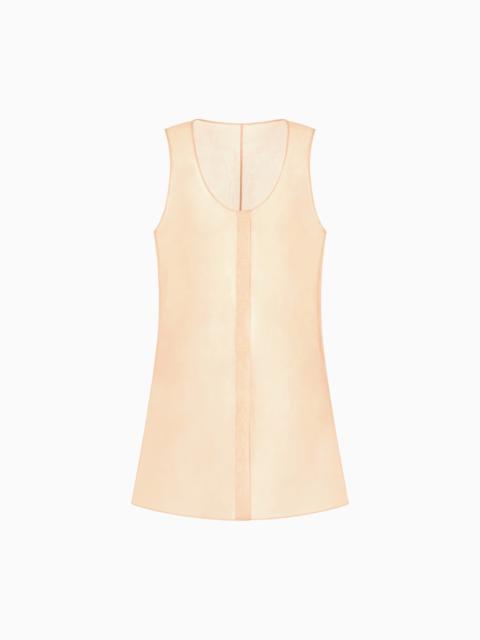 GIORGIO ARMANI LONG TOP IN TECHNICAL ORGANZA