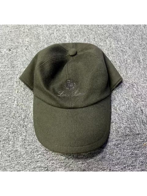 Loro Piana Loro Piana 2025 Latest Style: Tan Embroidered Cashmere Baseball Cap