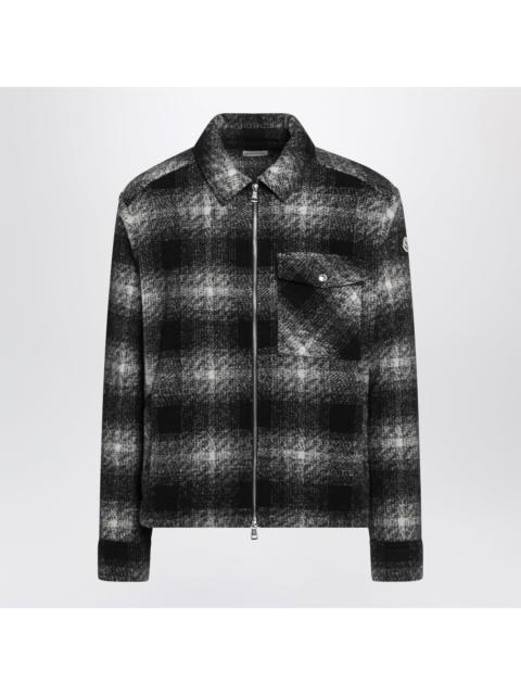 Moncler Moncler Black Check-Pattern Wool-Blend Jacket Men