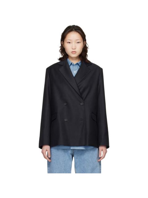 Loulou de Saison Gray Donau LDS Virgin Wool Blazer